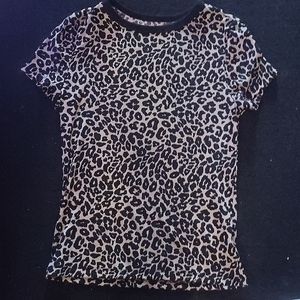 Leopard Print Baby Girl Shirt No Boundaries